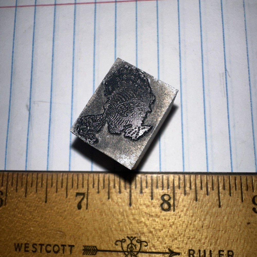 Printing Block “ Running Turkey “ Nice Details!