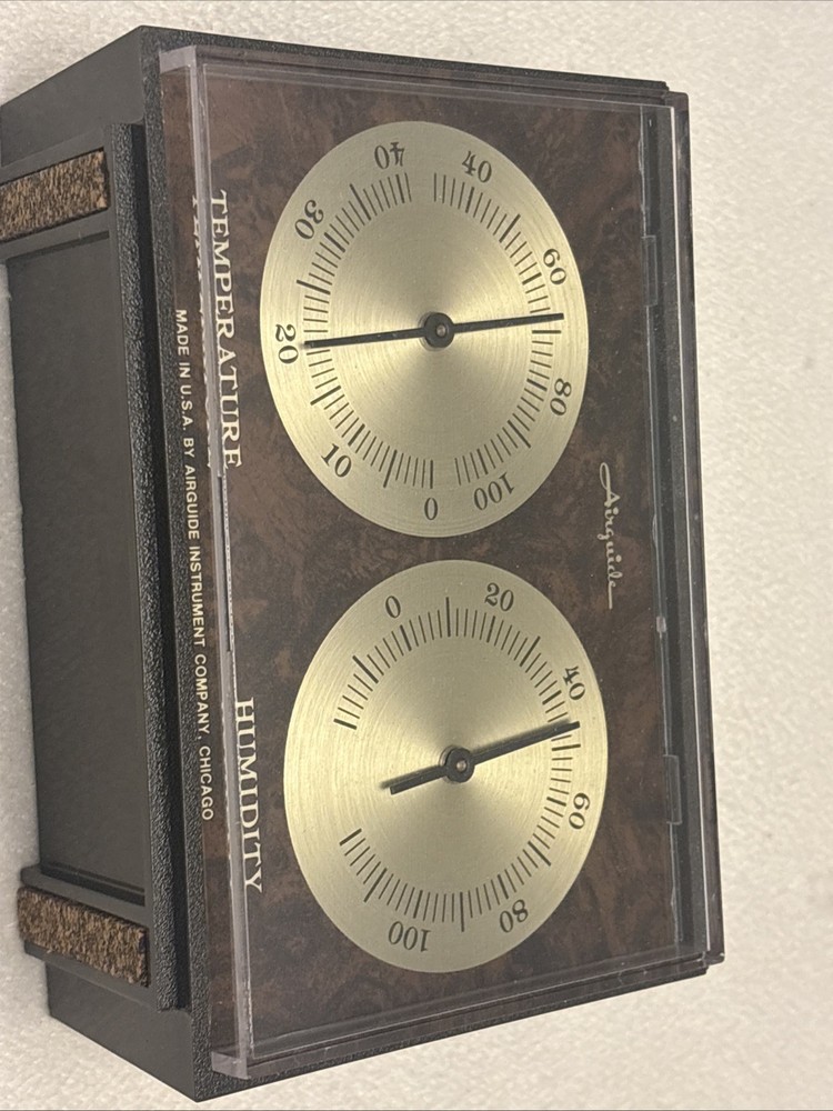 Vintage Ainquide Temperature And Humidity Reader