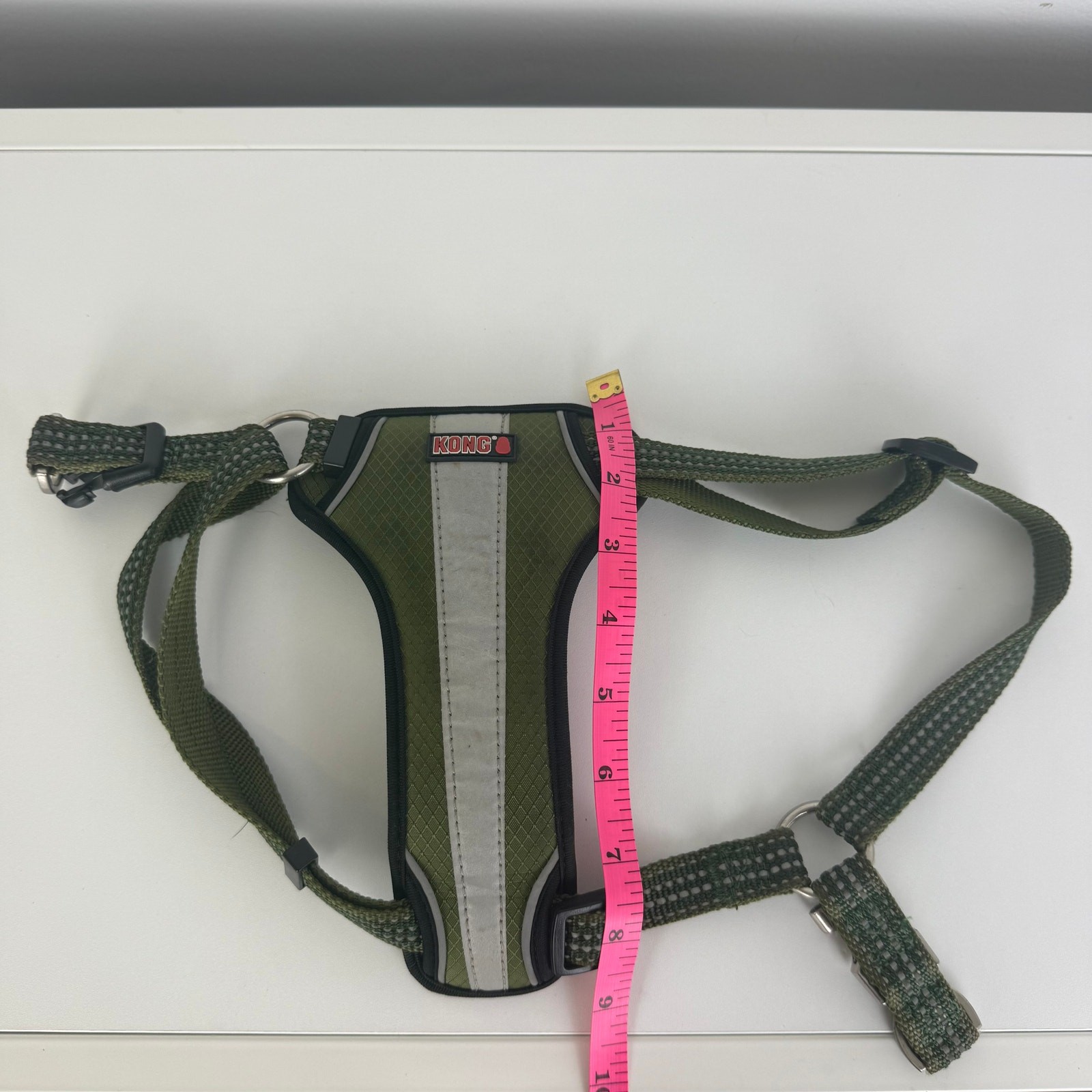 KONG Dog Pet Comfort Training Walking Reflective Padded Harness Olive Green