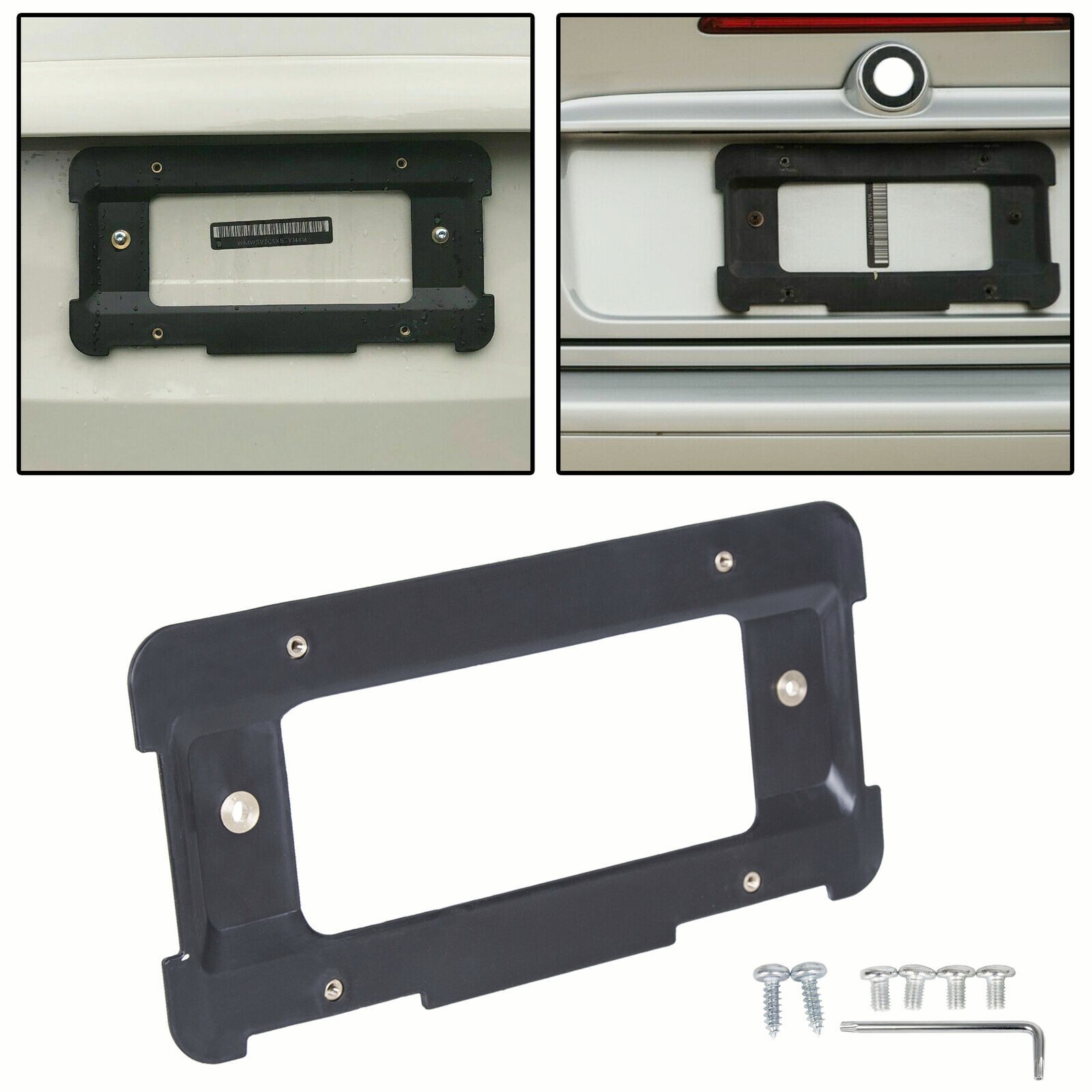 Rear License Plate Holder Bracket For BMW Mount Frame Tag Base & Screws