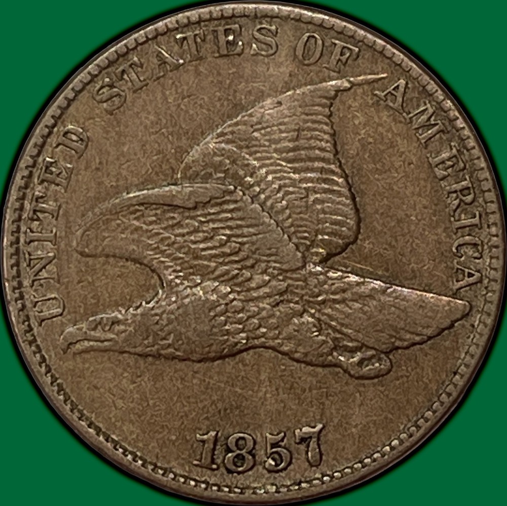 1857 Flying Eagle Cent Extremely Fine XF Coin #39482