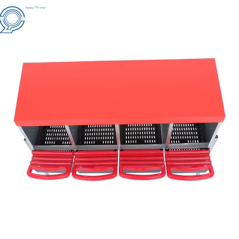 Roll Out Chicken Nesting Boxes For Laying Eggs Coop 4 Compartment
