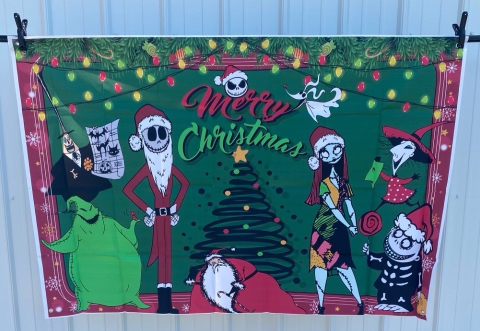 New Nightmare Before Christmas Themed Backdrop