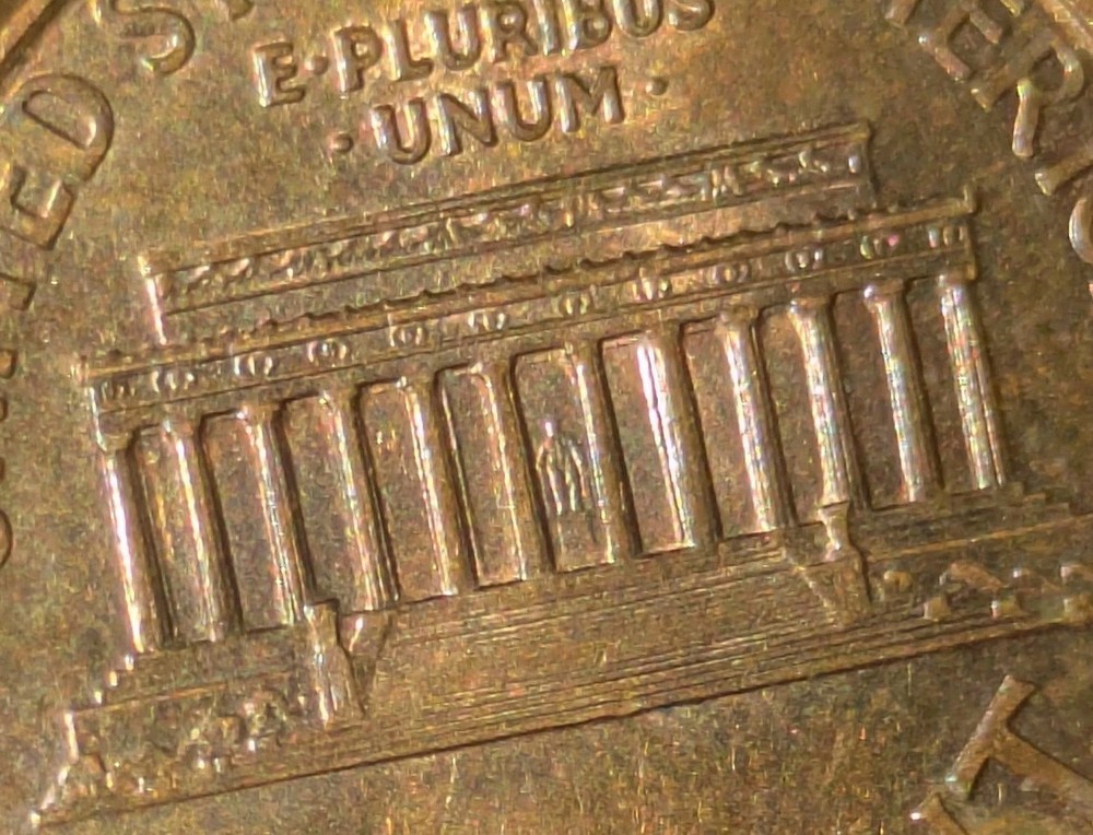 1998 1c Memorial Cent Uncirculated + Details Stiff Collar Error Misaligned Dies