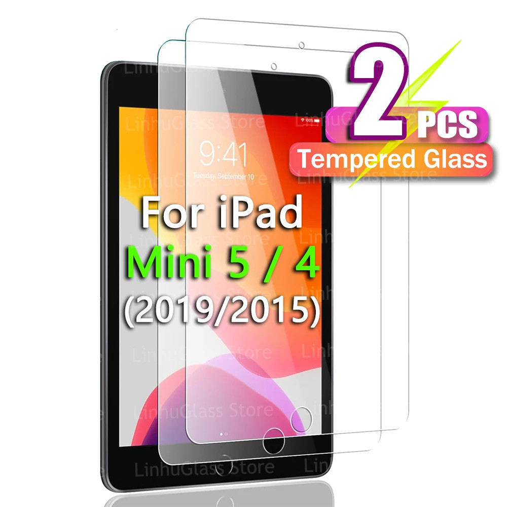 2PCS For Apple iPad Mini 5 / Mini 4 (2019/2015) Tempered Glass Screen Protector