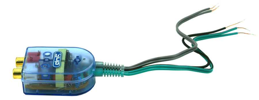 DNF High to Low Adjustable Impedance Converter 2 Channel RCA High- Low Line Out