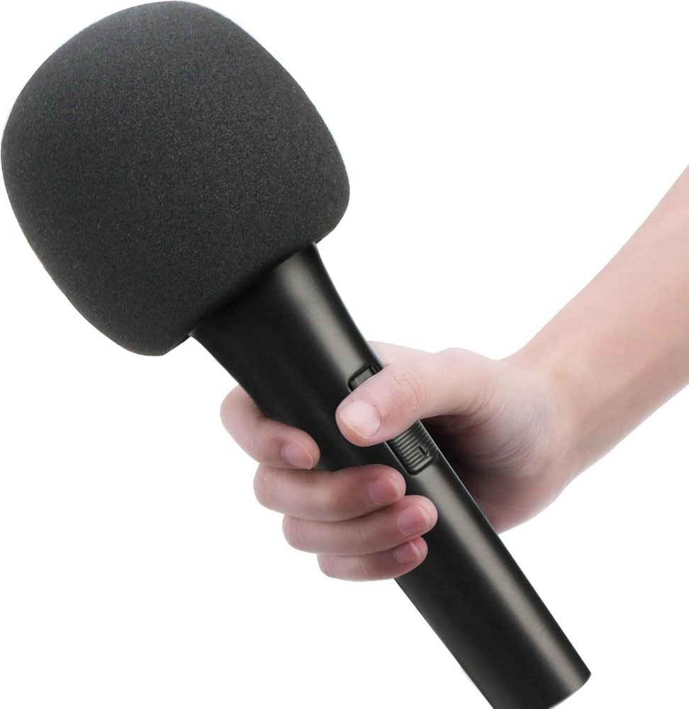 2 Pack Foam Mic Cover Handheld Microphone Windscreen