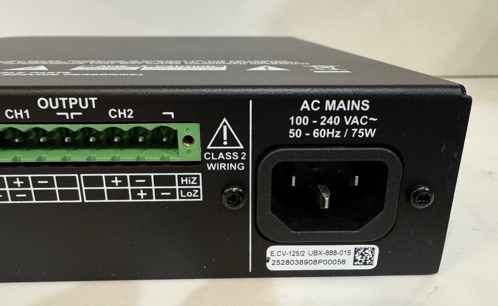 Blaze PowerZone 252 2Channel Audio Power Amplifier 250 watts