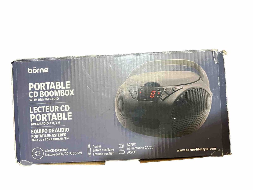 Bōrne Portable CD Boombox