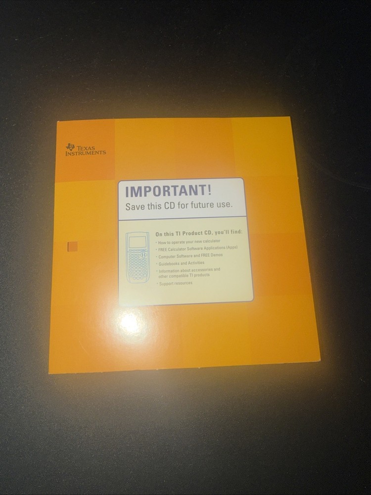 NEW! Texas Instruments TI-89 Calculator CD V 1.5 2008 Windows or Mac