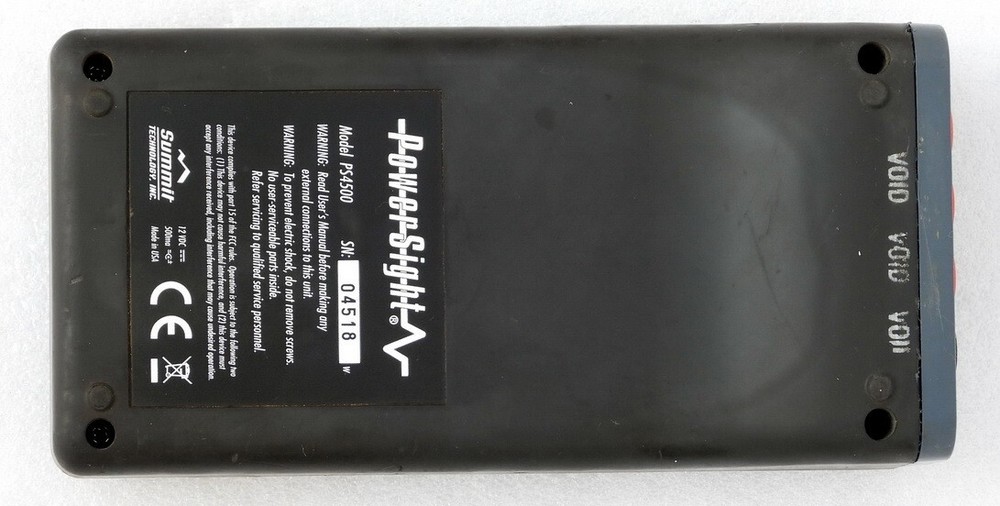 POWERSIGHT MODEL PS4500 DIGITAL PORTABLE REMOTE OPERATED POWER QUALITY ANALYZER