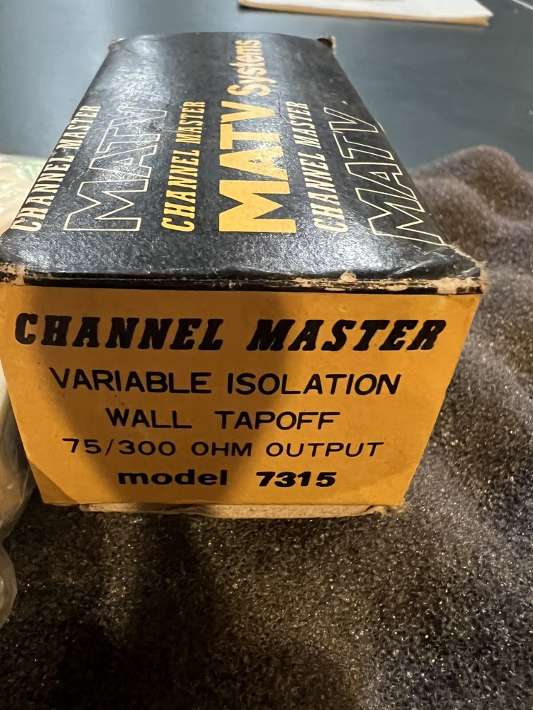 Channel Master 7315 Variable Isolation Wall Tapoff 75/300 OHM NIB 🧰