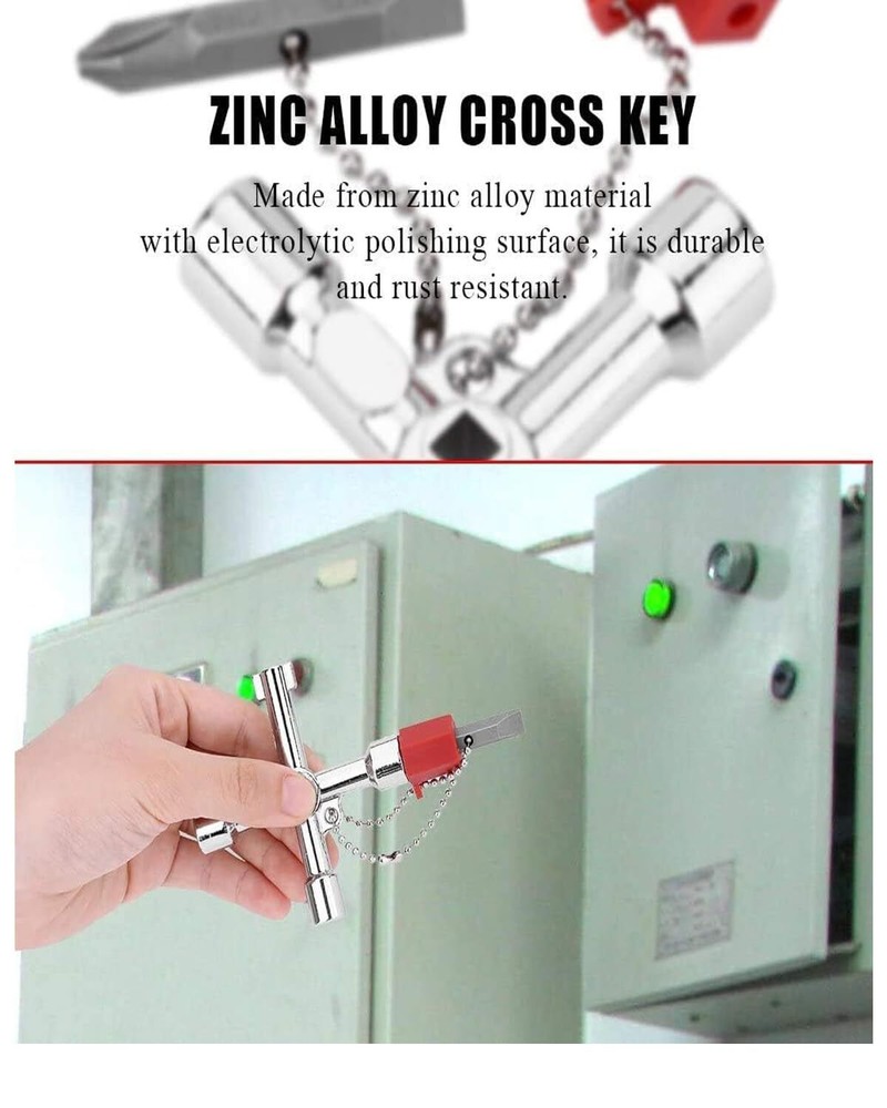 4 in 1 Universal Utilities Key Multi-Functional Universal Cross Key with Bit ...