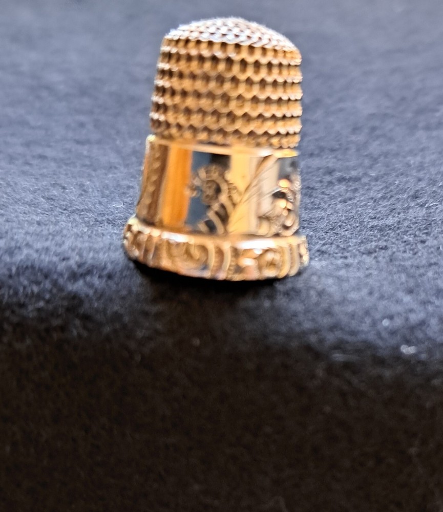 Antique Sterling Silver Thimble by Simon Bros. Co.