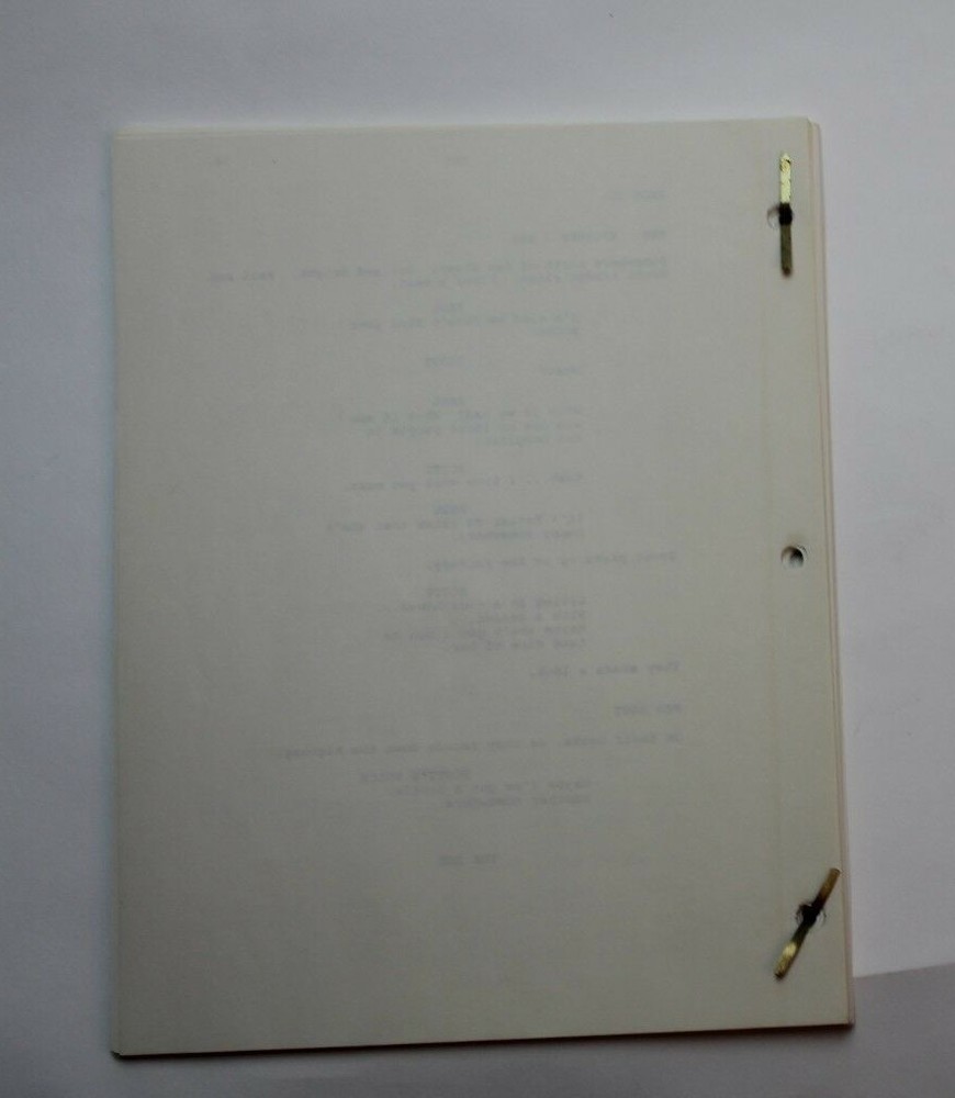 STARMAN / Randall Wallace, 1986 alien Sci Fi TV Script "Secrets" Robert Hays