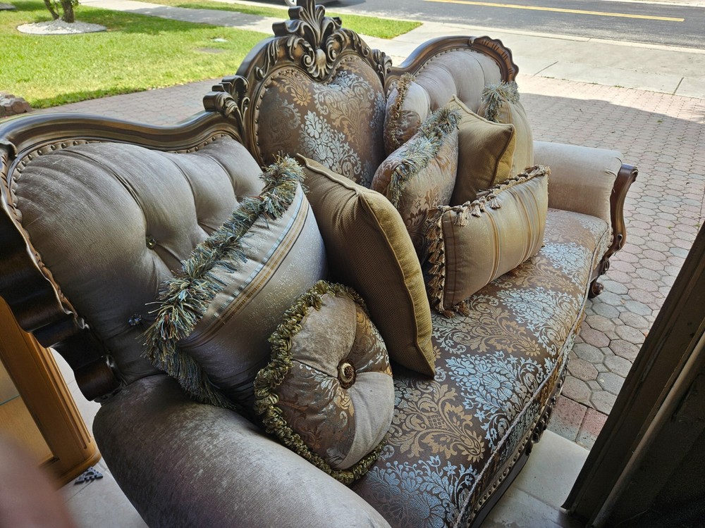 ACME Latisha Tan Pattern Sofa