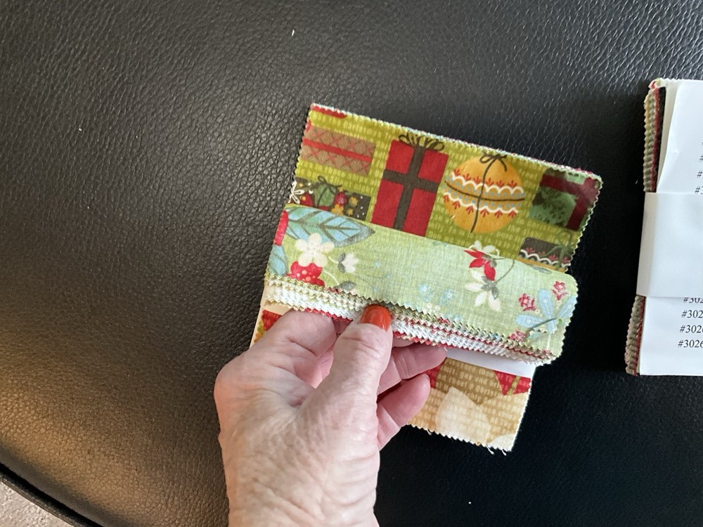 Charm Squares Christmas Jovial Fabric by Moda’s basic gray