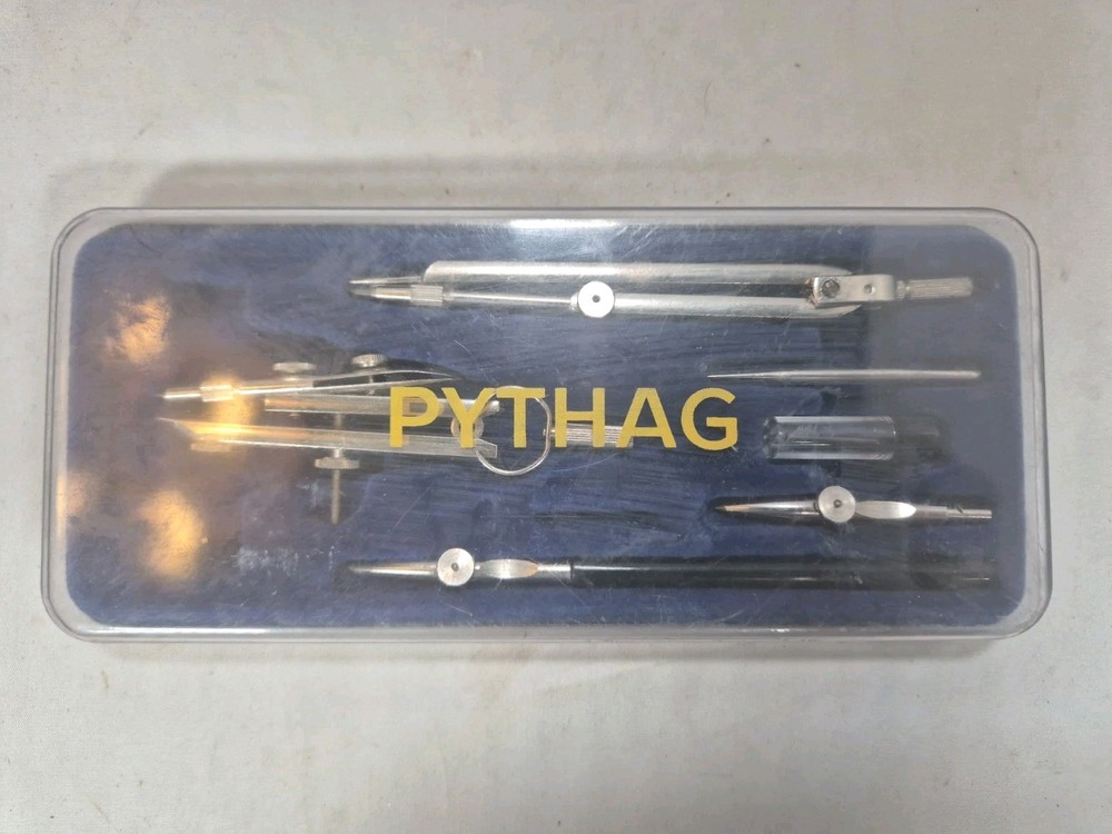 Vintage PYTHAG Geometry Set Compass Drafting Instruments – Made in Germany