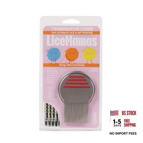 Terminator Comb for Easy & Comfortable Use - Ultimate Nit Free Comb for Lice &