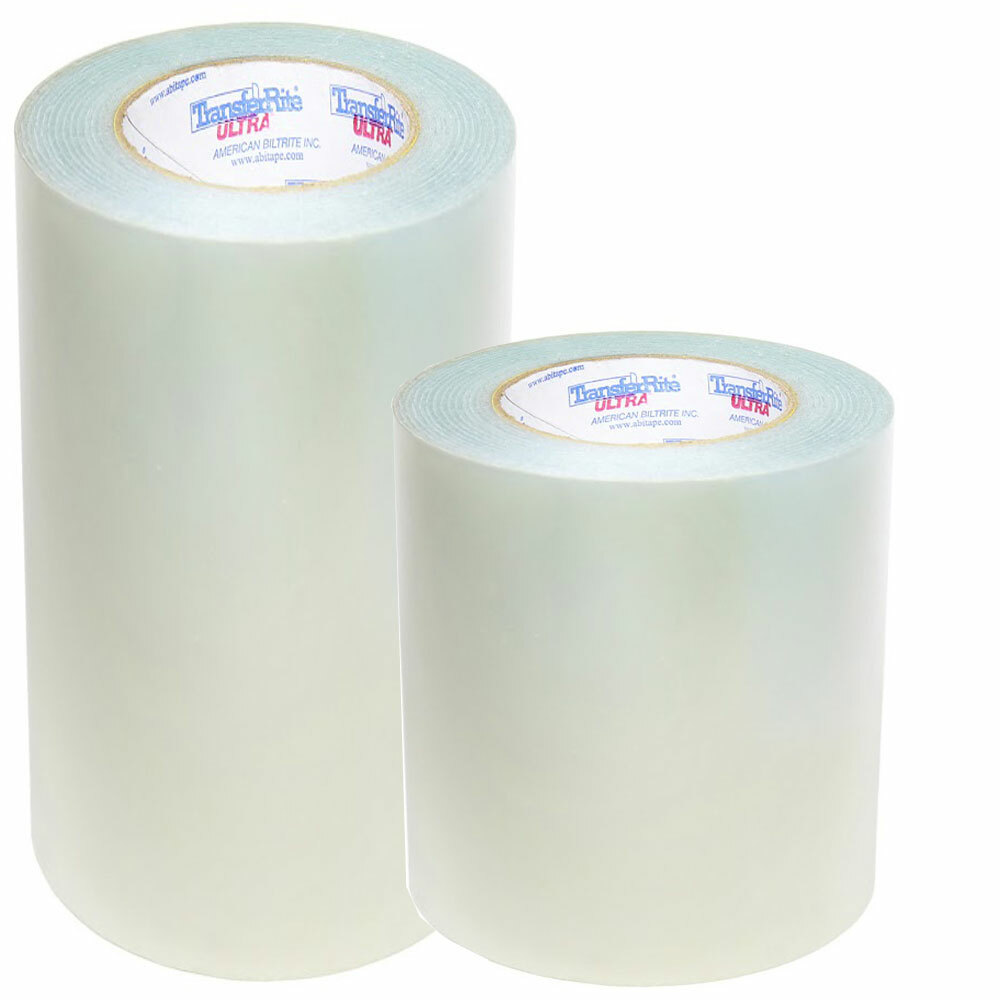 TransferRite Ultra Clear 1310 Medium Tack Transfer Tape, 100yd Rolls, 6"-29"
