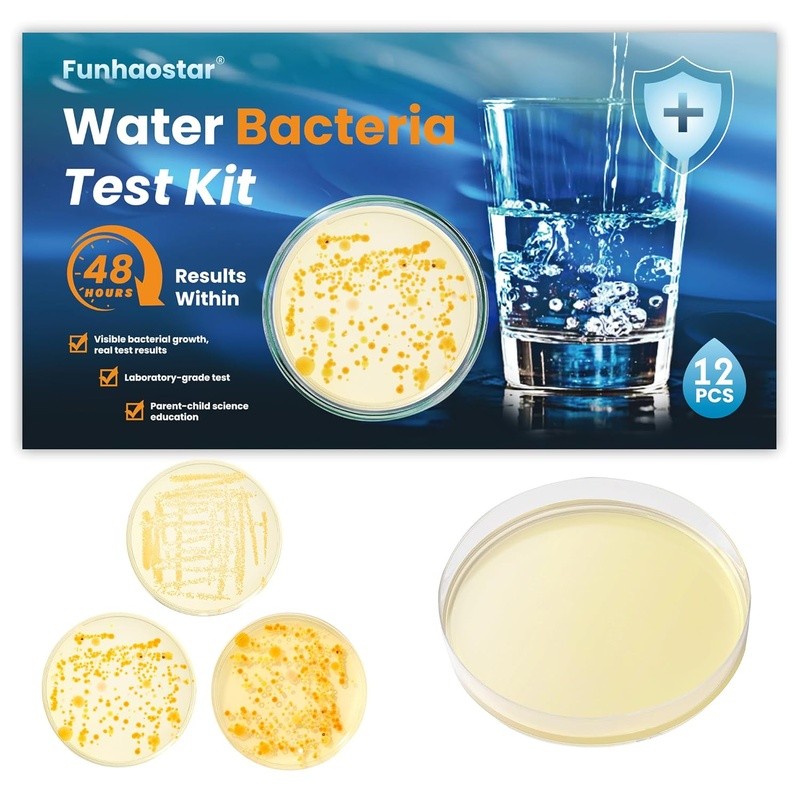 Complete Water Testing Kit Home Pool Tap Well Bacteria Detection 12 Tests New