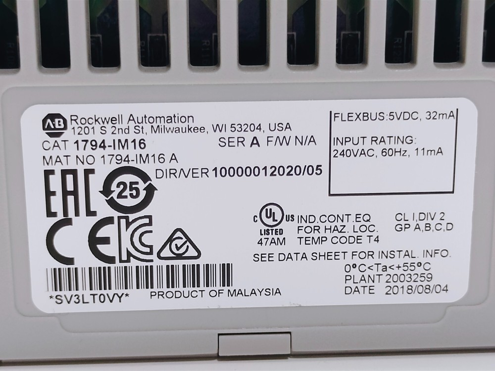 ALLEN-BRADLEY 1794-IM16 Digital Input Module (FREE SHIPPING)