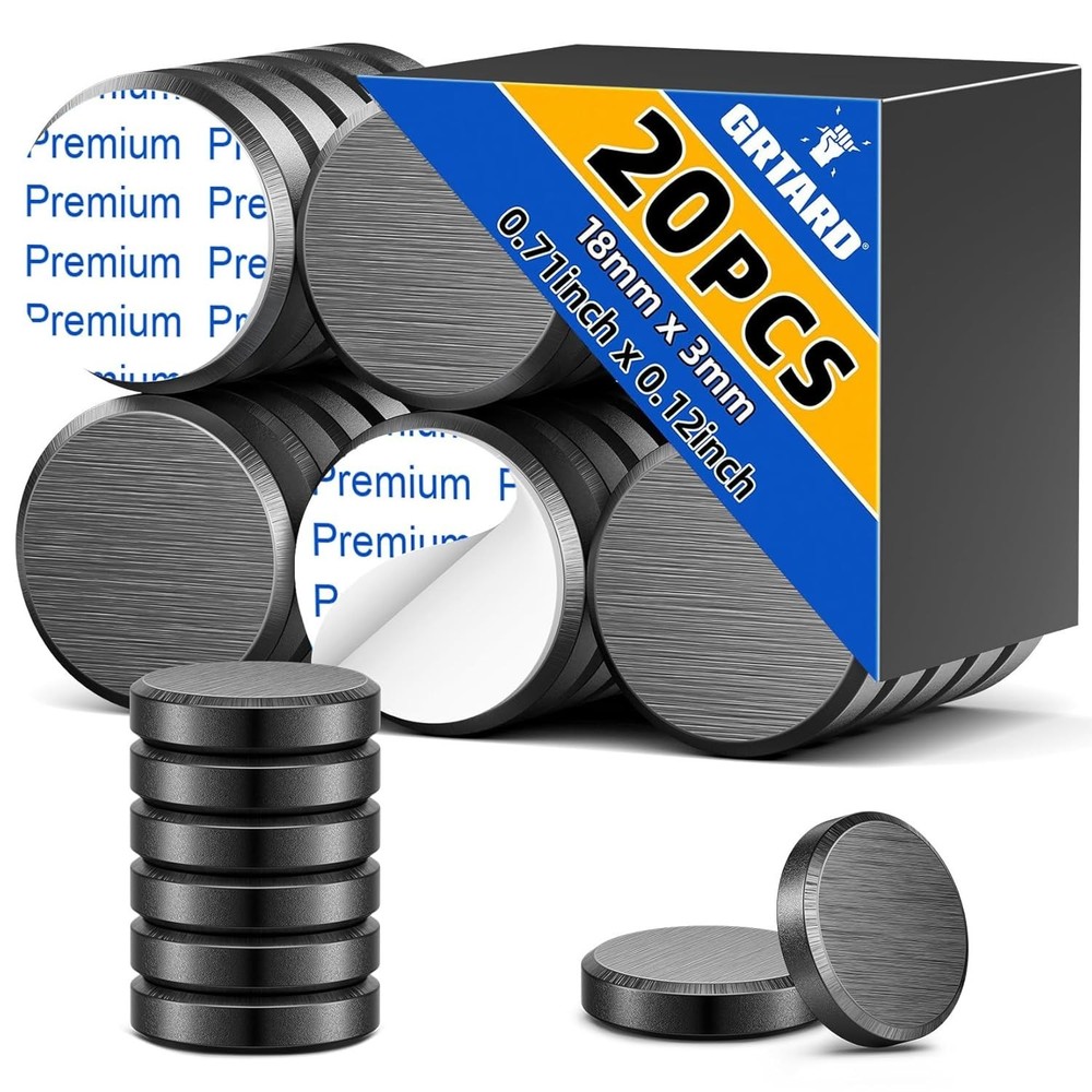 20-Pcs Ceramic Craft Discs with Adhesive - Perfect for Projects