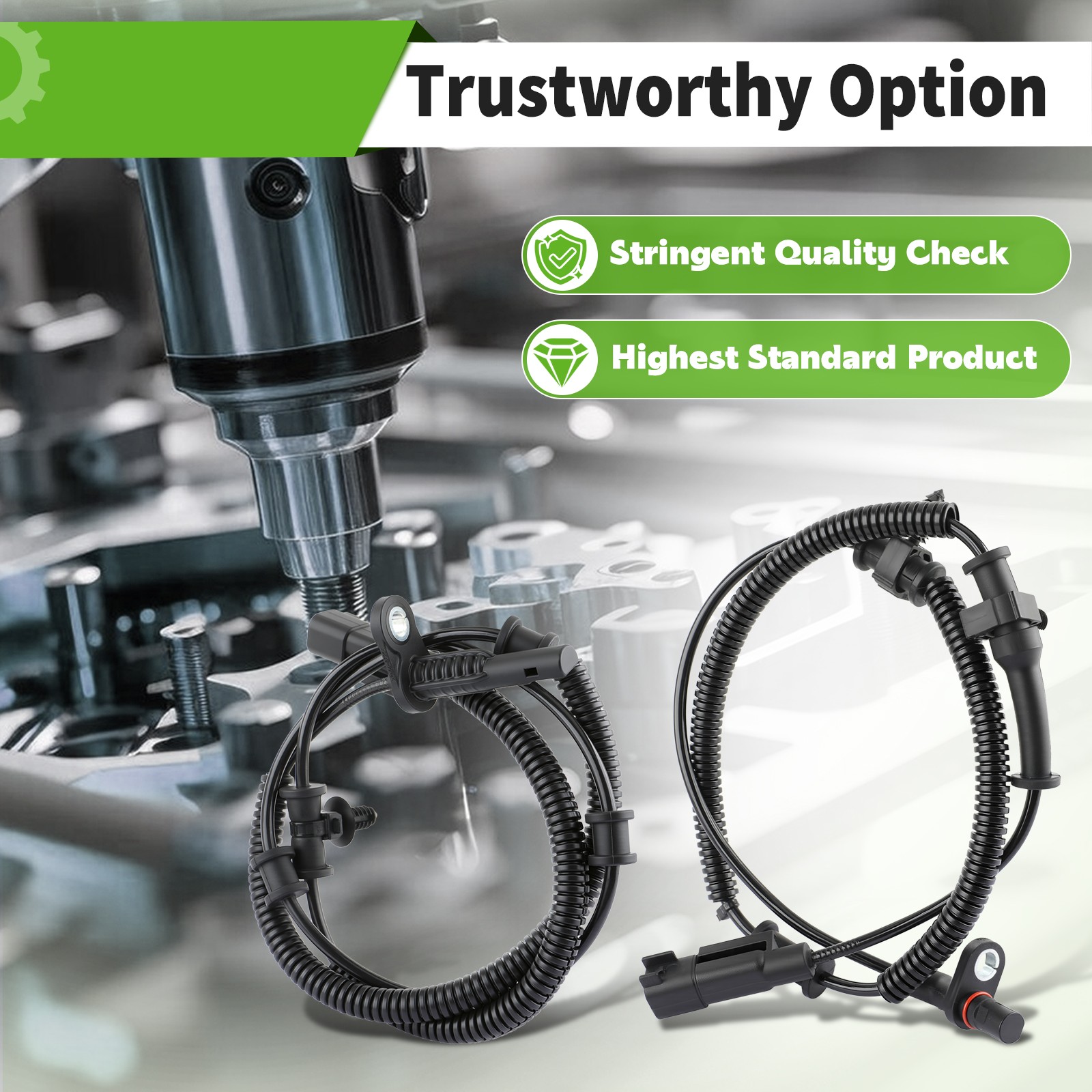 4pcs ABS Wheel Speed Sensor For 2013-2018 Ram 1500 / 2019 Ram 1500 Classic