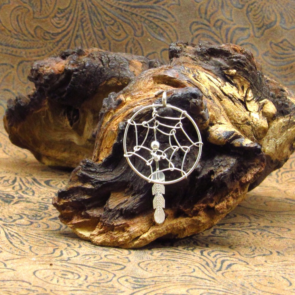 *Sterling Silver Dream Catcher Pendant
