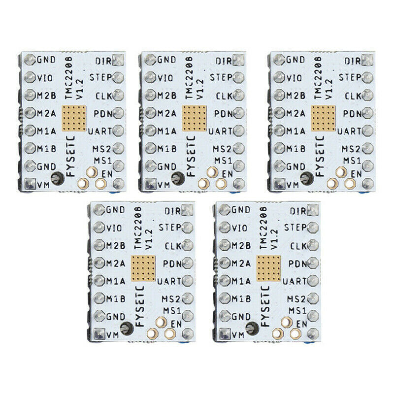 5PCS 3D Printer TMC2208 Stepper Motor Driver V1.2 Module With Heat Sink AO