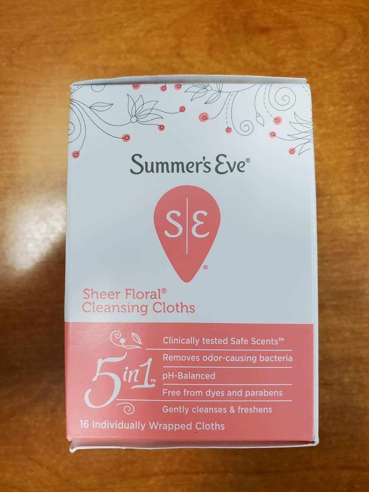 6 Boxes of 16: Summer's Eve Sheer Floral Daily Refreshing Feminine Wipes F