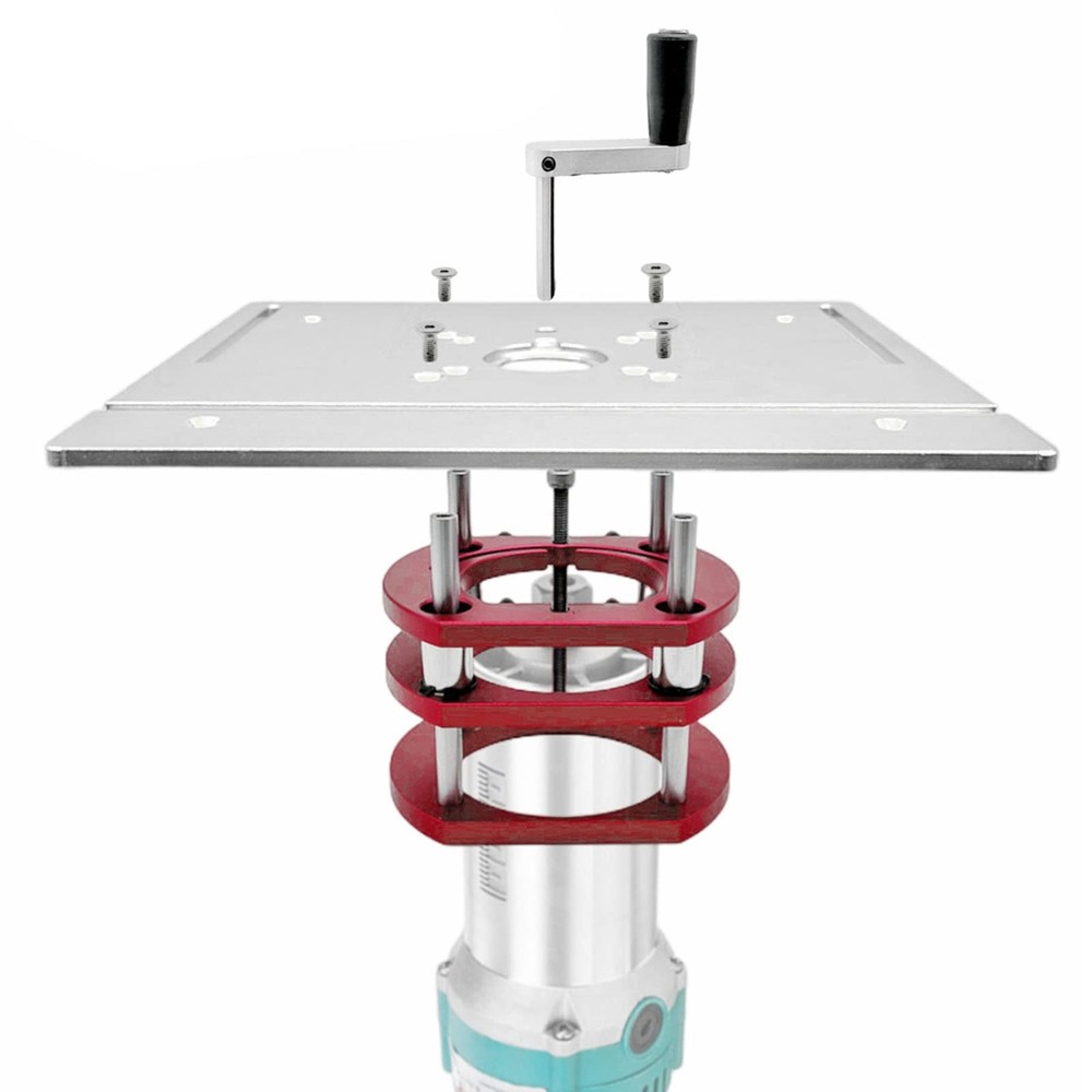 Router System Full Installation Set Aluminum Woodworking Insert Base Plate fo...