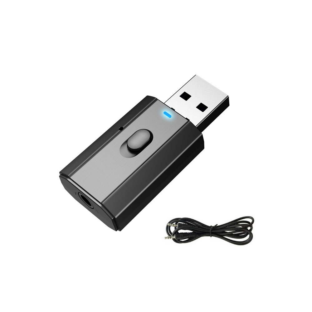 USB Bluetooth Audio Transmitter Receiver Adapter AUX 3.5mm TV Car PC Speaker
