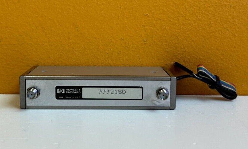 HP / Agilent 33321SD 4 GHz, 75 dB, 15 VDC, Programmable Step Attenuator. Tested!