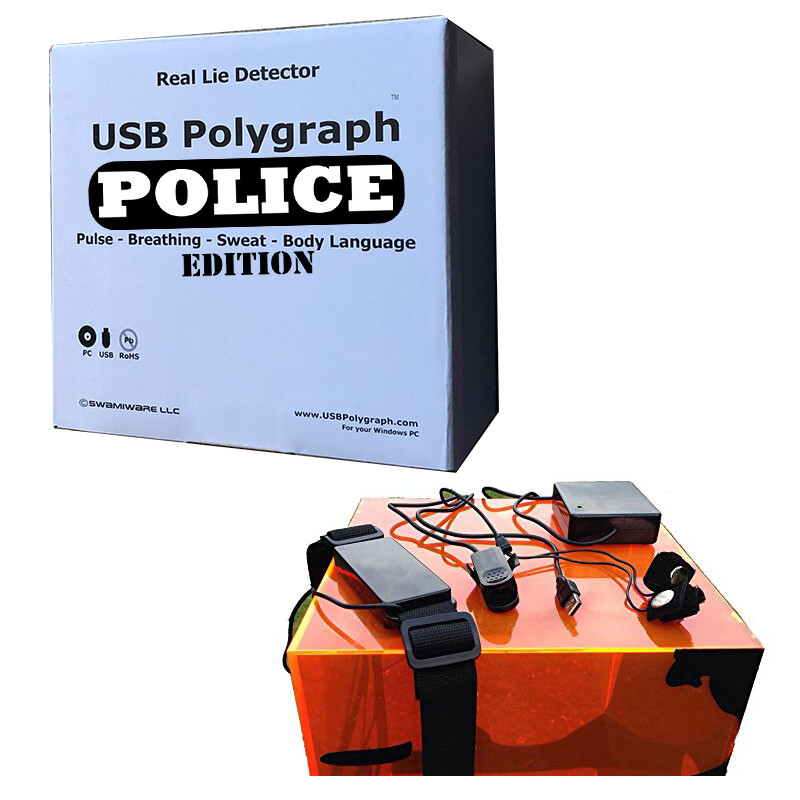 USB Polygraph 2: Police Edition Professional Version Hardware Software USB Cable
