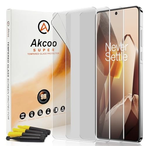 Screen Protector for OnePlus 13 [3 Pack], Tempered Glass UV Set, 9H Hardness