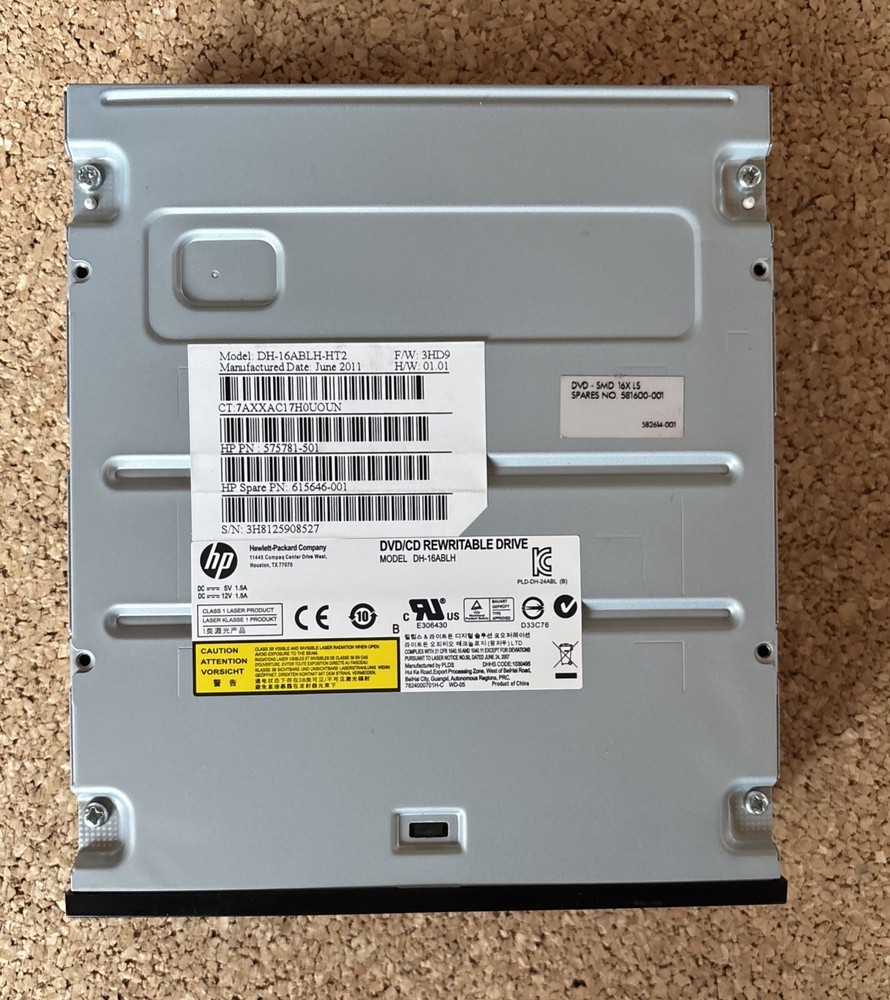 HP DH-16ABLH DVD/CD LightScribe Rewritable Drive Fully Tested