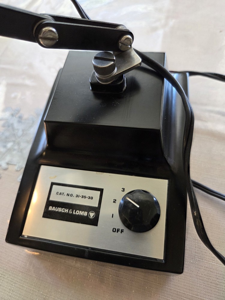 Bausch & Lomb 31-35-30 Illuminator & Transformer For Microscope Adjustable Stand