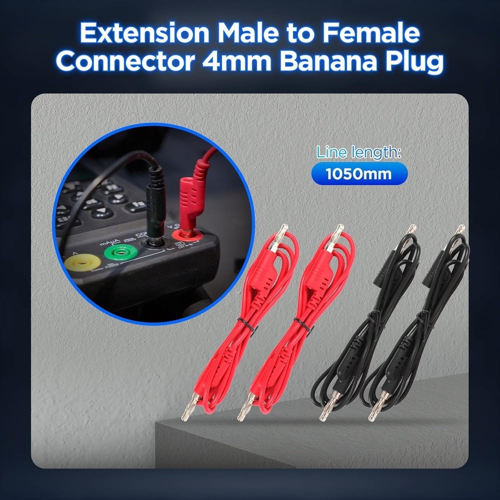 68PCS Multimeter Leads Kit with Replaceable Probes