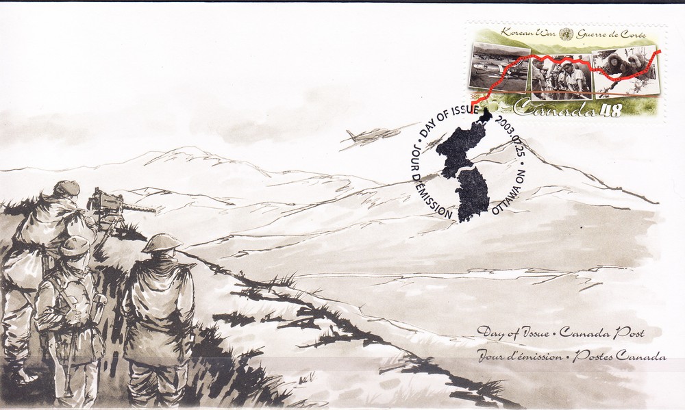 W CANADA 1993 FDC KOREA WAR