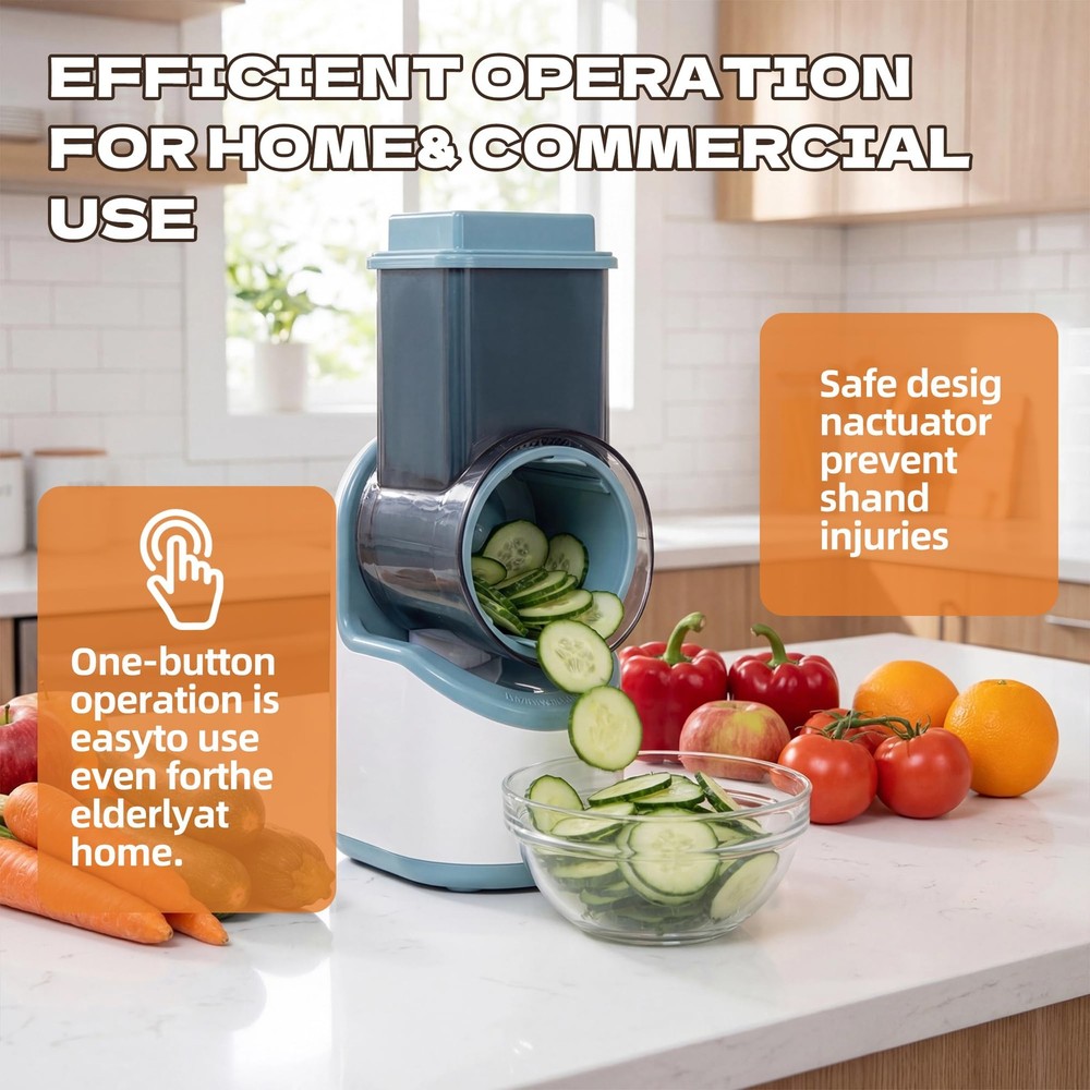 Electric Vegetable Chopper, Multifunctional Automatic Slicer Dicer, Stainless...
