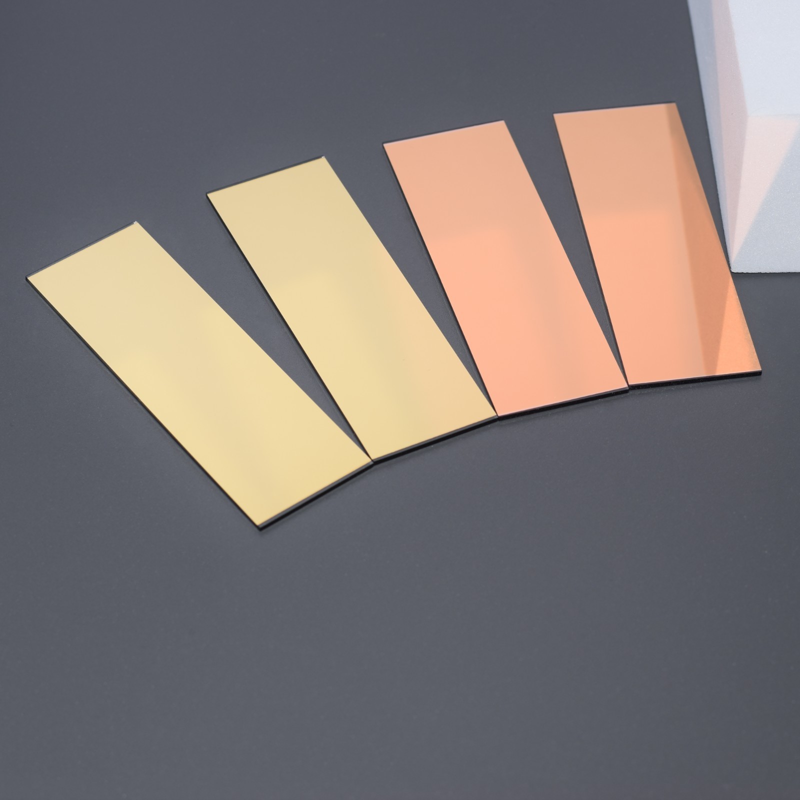 1pc 75x25x1.1mm Copper Coated Microscope Slides Gold Au-coated Glass Test Slides