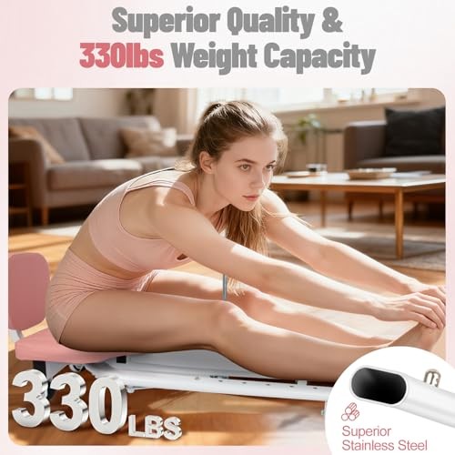 Leg Stretcher Split Machine with Backrest (Pink)