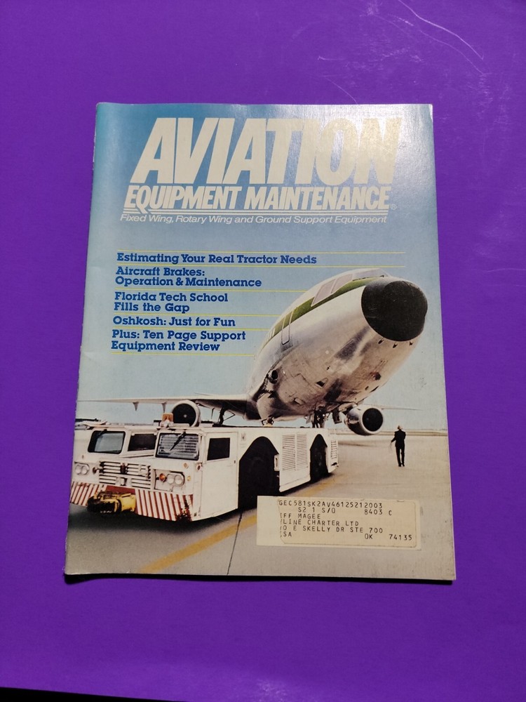 AVIATION EQUIPMENT MAINTENANCE VG++  SEPT/OCT 1984
