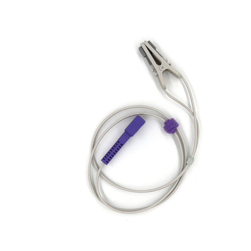 Compatible For SpO2 Sensor Ear Clip SpO2 Sensor 1M 9 pins,For Oximeter