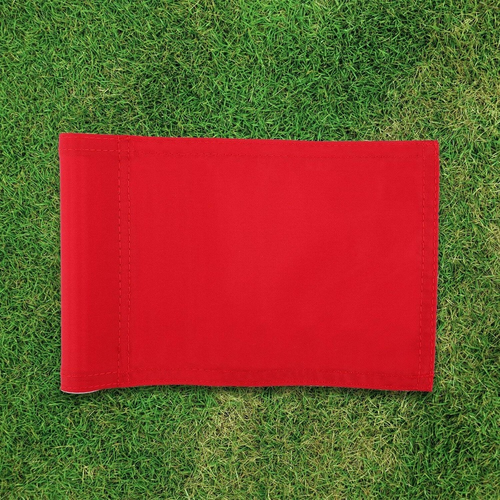 Golf Practice Putting Green Flagstick - 33" Marker, Solid Red Jr. Flag