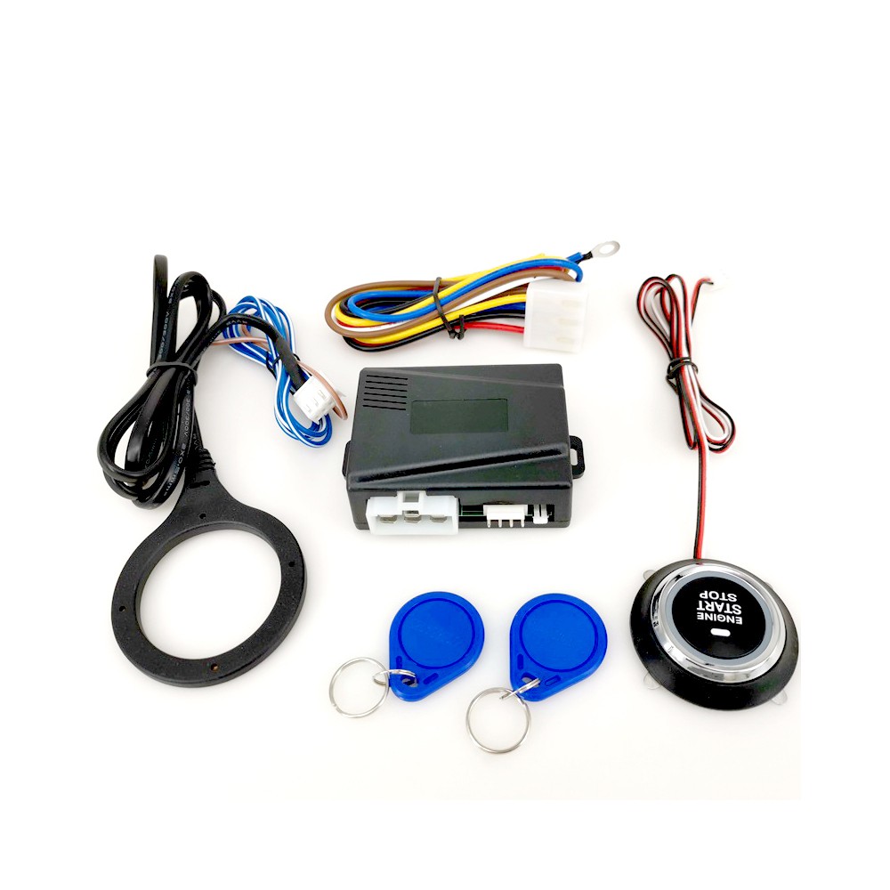 12V Car Engine Push Start Stop Button Ignition RFID Keyless Remote Alarm Y6D2