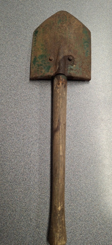 WW2 USMC M43 Entrenching Tool, Modified With Fixed Handle. Rare