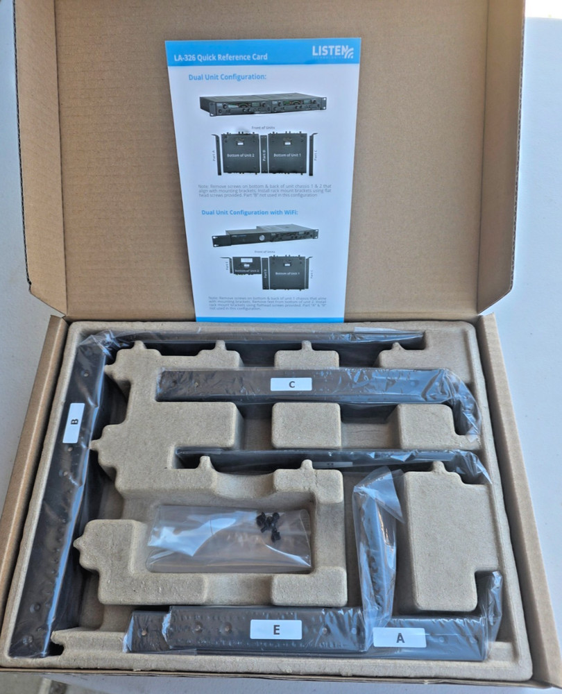 Listen Technologies LA-326 Universal Rack Mounting Kit