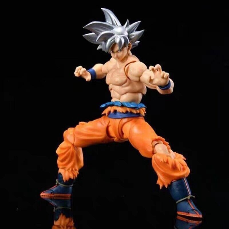 6"Anime Dragon Ball Z SHF Son Goku Ultra Instinct White Action Figure Toy Boxed